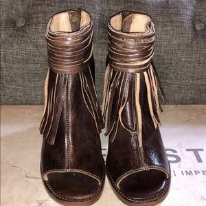 Bed Stu Olivia Brown Rustic Booties